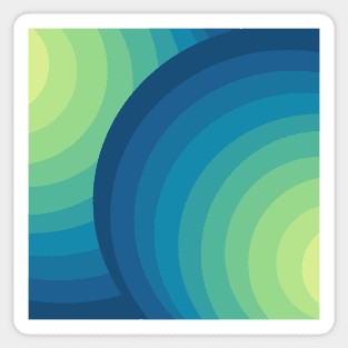 Circle gradients vibrant  -colorful Sticker